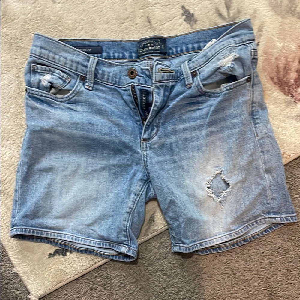 Women's Blue Denim Shorts